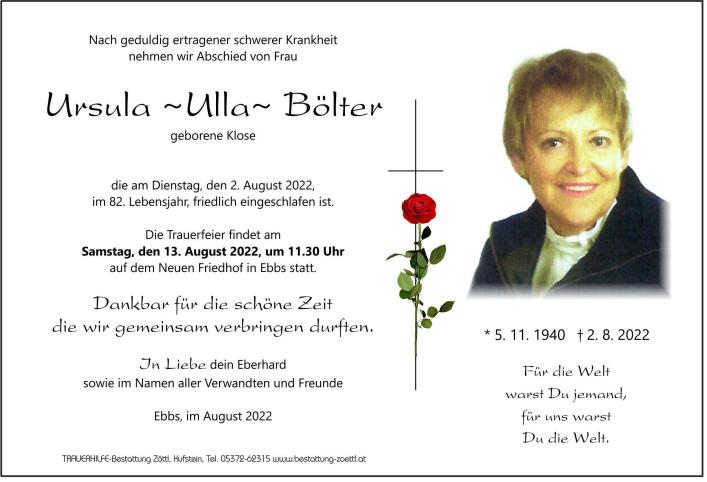 Ursula "Ulla" Bölter